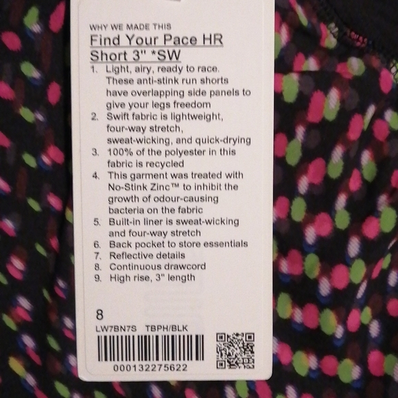 Lululemon Rare Special Edition NWT Seawheeze Find Your Pace HR Short 3" … - Picture 3 of 4